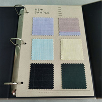 Album d'échantillons de tissus personnalisé avec reliure à anneaux, impression de logo pour textiles et vêtements