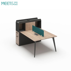 Modern Open Modular Office Desk Cubicle <b>Workstation</b> Furniture Adjustable and Flexible Staff Table Office Partitions - Product Image 4