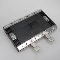 Boîtier de raccordement optique Mufa horizontal 12 cœurs IP68 pour câble FTTH, 2 entrées 2 sorties, OFC noir