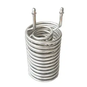 Stainless Steel Double Helix Cooling Coil 1/4"O.D tube be used to chill or heat