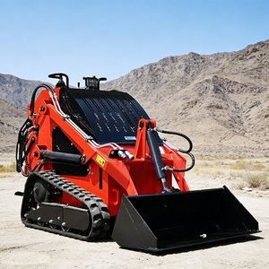Multi Functional Mini <strong>Skid</strong> <strong>Steer</strong> <strong>Loader</strong> With Snow Blower Sweeper Auger Attachment - Product Image 4
