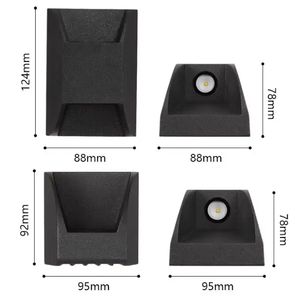 Lampe murale d'extérieur LED à double tête en aluminium à énergie solaire <span class=keywords><strong>Spot</strong></span> étanche pour cour balcon <span class=keywords><strong>allée</strong></span> villa <span class=keywords><strong>jardin</strong></span> <span class=keywords><strong>jardin</strong></span> - Product Image 2