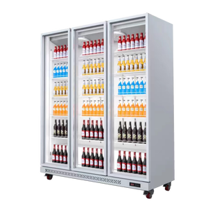 Réfrigérateur vertical de boisson vertical de porte en verre triple de cuisine de victoire pour l'usage d'hôtel et de restaurant de cuisine - Product Image 4