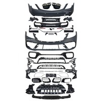 Kit carrosserie complet style Mercedes-Benz Classe S W222 S63 avec découpes pour feux antibrouillard, pare-chocs avant/arrière pour modèles S400/S500/S63