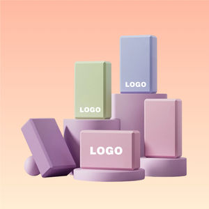 Bloque de <span class=keywords><strong>Yoga</strong></span> Personalizado de Espuma EVA con Logotipo, Bloque de Pilates Grueso Marrón y Negro, <span class=keywords><strong>Ladrillo</strong></span> de <span class=keywords><strong>Yoga</strong></span> de Alta Densidad, Accesorios de Pilates al por Mayor - Product Image 2
