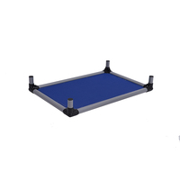 Yally XXL tempat tidur anjing PB016 127*95*15cm bingkai aluminium tahan lama ramah lingkungan mengangkat pendingin tahan gigitan plastik dapat dicuci