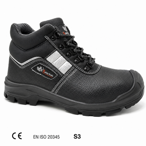 <span class=keywords><strong>Stivali</strong></span> di Sicurezza CE S3 a Taglio Medio con Punta in Acciaio Antiperforazione e Suola in PU per Lavoro Industriale - Product Image 6