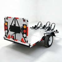 Remorque pliable pour le transport de motos et de quads