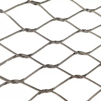 Anpassbares gewebtes Drahtseil-Vogel netz Flexibles Edelstahl-Kabel geflecht für Zoos Parks Wildlife USA-Schweißen Schneiden