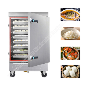 Rice Noodle Roll Steamer Industrial Food Steaming Machine Steamer Cabinet Industrial Food Steamer 8 Trays - Product Image 2