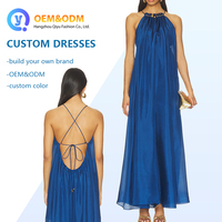 Robe longue élégante pour femmes, détails perlés dorés, style OEM QY 2026, robe de soirée pour femmes, filles, tenue décontractée pour femmes