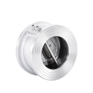 Válvula de Retención de Mariposa de Doble Disco, Tipo Mecánico, de Acero Inoxidable 304 H76W, para Agua DN15-DN200, Temperatura Ambiente - Product Image 5