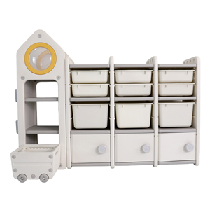 Caja de Juguetes y Perchero Combinado para Niños Pequeños, Apilable y Encajable, para Espacios Reducidos, Económico - Product Image 1