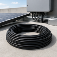 Câble en cuivre étamé isolé au silicone 10AWG 12AWG 240V 600V extra souple 200°C pour panneau solaire, onduleur, moteur de vélo électrique