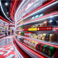 Écran d'affichage numérique LCD intelligent en forme de barre allongée pour étagère, avec Wi-Fi Android, pour publicité de prix sur les rayons de magasin