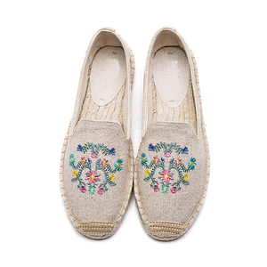 Tacvasecin — Espadrilles plates femmes, chaussures mocassins à enfiler, Espadrilles authentiques et originales faites à la main - Product Image 5