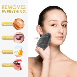 Lingettes nettoyantes douces en microfibre personnalisables avec logo, réutilisables, démaquillantes, lavables, pour bébés et le nettoyage du visage - Product Image 3