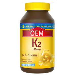 Vitamine K2 100 mcg, Compléments Alimentaires pour la Santé des Os, Supplément de Vitamine K2 - Product Image 1