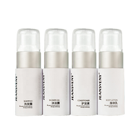 Kit de Voyage Hôtelier 35ML : Shampoing et Gel Douche Jetables Écologiques en Emballage Blanc Exquis pour Hôtels
