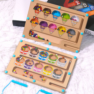 ของเล่นเขาวงกตตัวเลขแม่เหล็กสำหรับเด็กเล็กพร้อมปากกาและแม่เหล็ก การศึกษาปฐมวัย การพัฒนาสติปัญญา การฝึกตรรกะ - Product Image 4