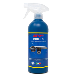 SIPOM BRILL 3 Lucidante per Interni Auto 500ml Protezione UV per Cruscotto Plastica Pelle Anti-Polvere Uso Domestico - Product Image 1