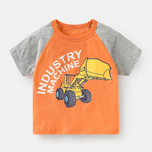 Nouveaux t-shirts décontractés pour garçons, été, personnalisés, avec des couleurs contrastées et des dessins animés, provenant d'un fournisseur chinois - Product Image 4