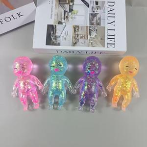 ตุ๊กตาซิลิโคน TPE บีบได้ รูปทรงน้ำตาลเคลือบสีวิบวับ มีเสียงดนตรี บีบแล้วคืนรูปช้า ช่วยคลายเครียด - Product Image 4