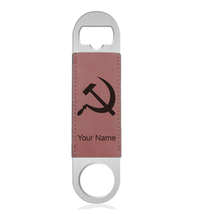 Décapsuleur en cuir fait main, cuir de vachette pleine fleur tanné végétal, gravable, rustique, sans rayures, cadeau <span class=keywords><strong>pour</strong></span> amateur de bière artisanale, accessoires de bar - Product Image 4