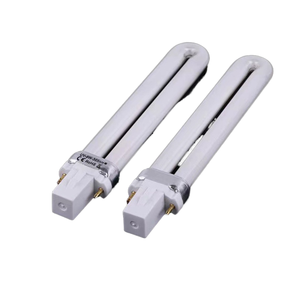 7w12w9 Watt hình chữ U dẫn UV đèn G23 cơ sở phototherapy máy cho móng tay nghệ thuật chữa 220V AC Plug-in Glass nguồn ánh sáng - Product Image 5