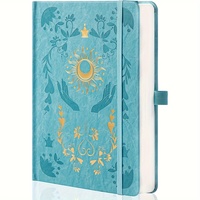Vintage-Ästhetik A5-Journal Notizbuch, Hardcover mit Lederbezug und Prägeverfahren, liniert