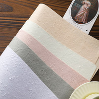 Papier d'emballage floral rétro haut de gamme DIY, en PE vierge imperméable double face, 50x40cm, pour fleuriste