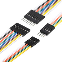 (1-10, 12, 20 pines) Conectores eléctricos de terminales hembra macho Dupont de 2,54mm