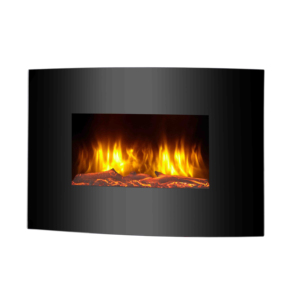 <span class=keywords><strong>Chimenea</strong></span> Eléctrica de Pared de <span class=keywords><strong>Calidad</strong></span> Premium con Vidrio Templado Curvo, Uso Doméstico, Operación en Inglés, Control Remoto - Product Image 1