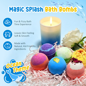 ATOANY Skin Soft Smooth Ocean Toy Bath Salt Ball Sleeve Box Magic Splash Bath <strong>Bombs</strong> for Kids' Birthdays Easter Christmas - Product Image 2