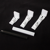 Accessoires de rideau d'usine S Rails Support mural à double voie Support mural de voie de rideau, accessoires de rideau en vague S