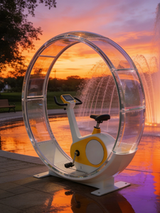 Fontaine interactive intelligente à pédales pour parc, équipement de parc d'attractions extérieur générant de l'énergie - Product Image 4