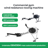 Rameur à résistance réglable, capacité 200 kg, pour salle de sport commerciale et usage domestique