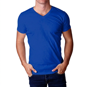 Camiseta con estampado de algodón 100% personalizado de alta calidad para hombre, camiseta transpirable con logotipo frontal, talla americana KITM08 de talla grande en blanco, venta al por mayor - Product Image 1