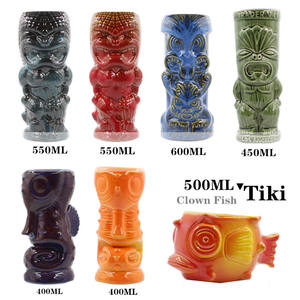 Tazas de Cóctel de Porcelana Tropical Hawaiana, Productos Originales Personalizados, <span class=keywords><strong>Catálogo</strong></span> de Tazas Tiki de <span class=keywords><strong>Cerámica</strong></span> para Bar - Product Image 1