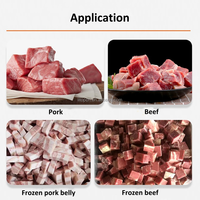 Machine commerciale automatique de découpe de viande en dés, en acier inoxydable, pour la découpe de poulet, de viande congelée et de fromage en cubes, à vendre