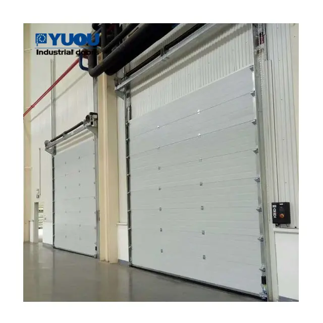 Cheap Sectional warehouse Doors Manufacturer With Small Pedestrian Access Door