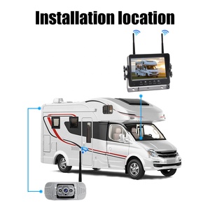 Sistema di Telecamere per Auto Wireless con Schermo IPS da 5 Pollici, Kit di Retromarcia per Monitoraggio e Assistenza alla Guida per Autobus e Camion - Product Image 3