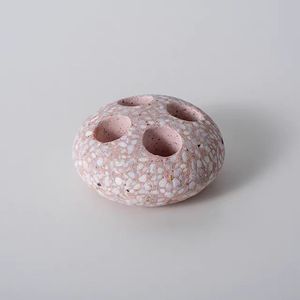 Set di articoli da bagno per Hotel di lusso leggero <span class=keywords><strong>l</strong></span> Dispenser per sapone in Terrazzo portaspazzolino portasapone Set di accessori per il bagno - Product Image 6