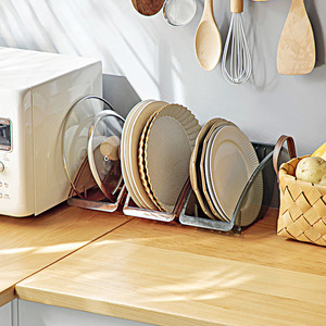 Kitchen <b>Dish</b> Rack Desktop Storage For Plates And Lids Multi Purpose No Installation Required - Product Image 1