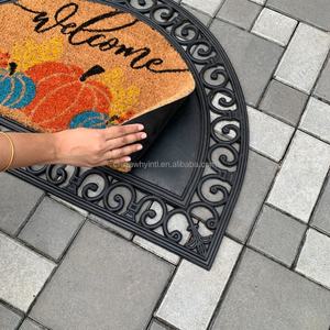 Tapis de porte décoratifs en PVC et caoutchouc avec insert en fibre de coco - Product Image 5