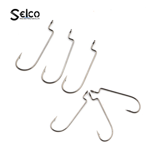 Grands hameçons de pêche en eau salée, crochet de pêche à manivelle Large pour bar, <span class=keywords><strong>truite</strong></span>, saumon, crochet de <span class=keywords><strong>ver</strong></span> à décalage - Product Image 5