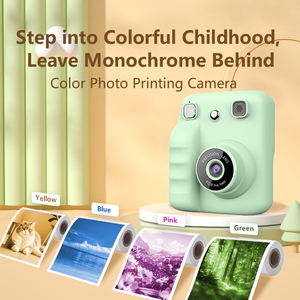 Kado Ulang Tahun Anak Kamera Instan dengan Sensor Pencitraan CMOS dan Printer Termal Tipe Media MicroSD untuk Fotografi - Product Image 5