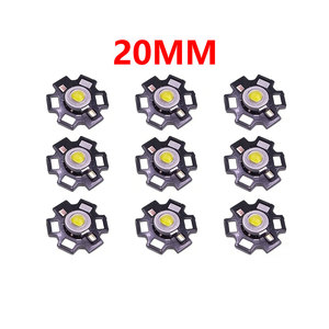 5 ชิ้น PCB 20 มม. 1W 3W 5W LED ชิป DC 3.7V วอร์มไวท์ คูลไวท์ แดง เขียว น้ำเงิน เหลือง UVA สีม่วงอลูมิเนียมโคมไฟลูกปัดไฟ - Product Image 1