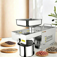 Presse à huile à vis en acier inoxydable de qualité alimentaire pour arachides, graines de tournesol, moutarde, ricin et sésame