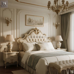 Роскошные гостиничные спальные наборы на заказ Оптовая мебель из массива дерева для гостиничных номеров апартаментов, включая матрас для ванной комнаты - Product Image 6